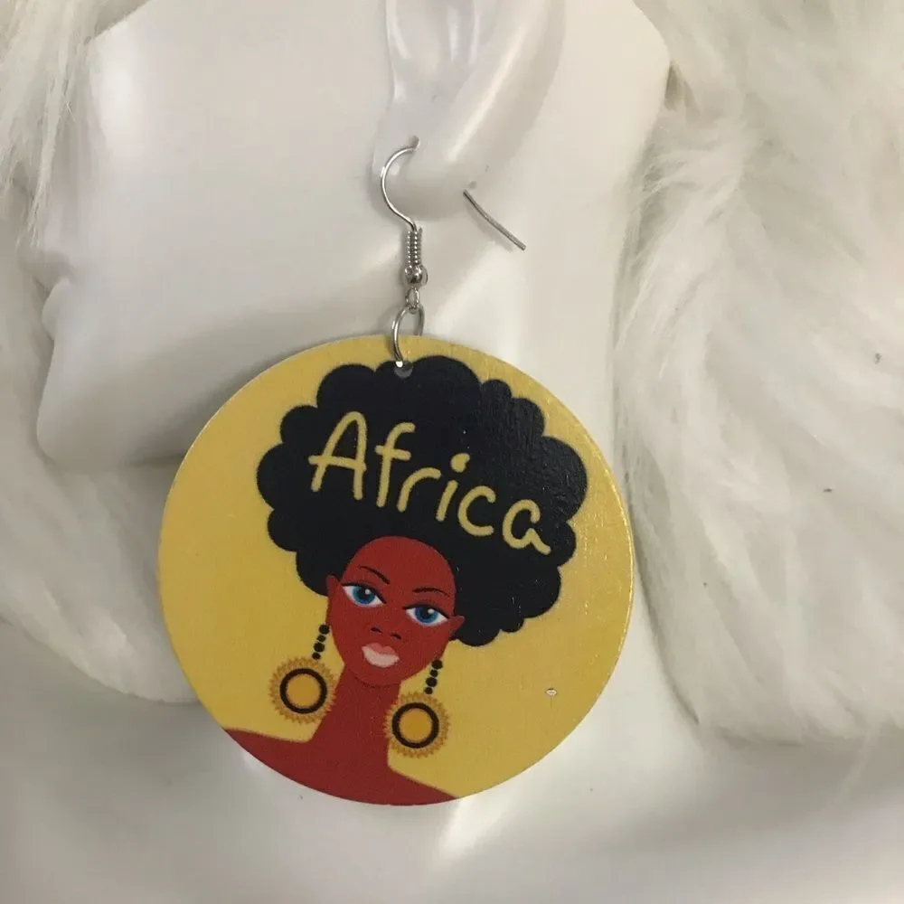 African Lady Earrings
